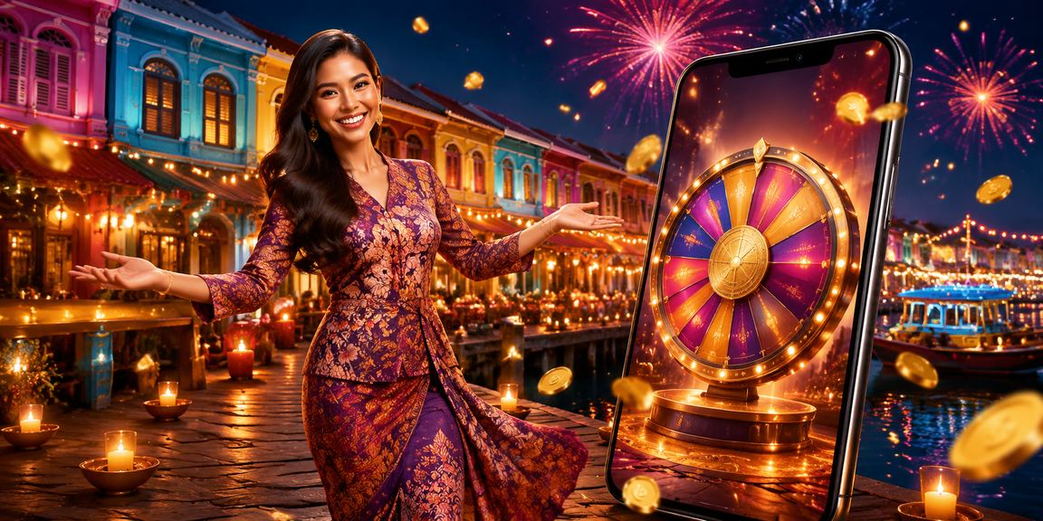 Roulette dengan corak batik Pulau Pinang